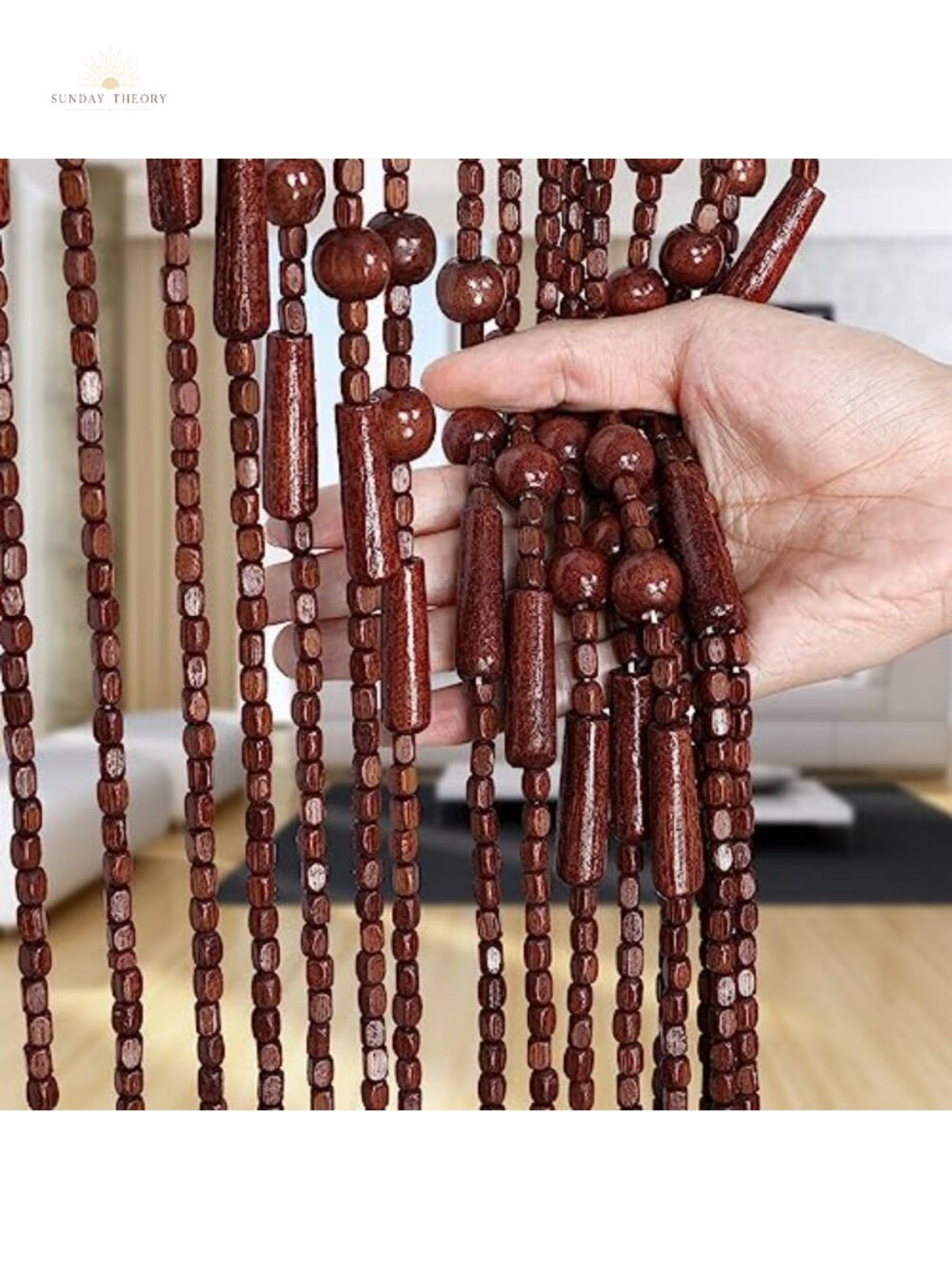 Handmade Bamboo Bead Curtain Doorway Room Divider 75x35.5